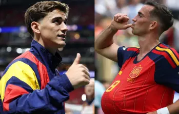 Los volantes Gavi y Fabián Ruíz son originarios de Los Palacios y Villafranca en Sevilla. Foto: Xinhua