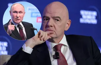 Gianni Infantino, presidente de la Fifa, ha intercedido por el regreso de Rusia a las competencias internacionales, pues fue vetada tras la invasión del gobierno de Putin a Ucrania. Fotos: Getty Images
