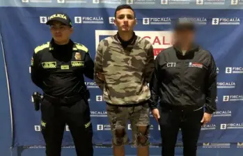 Yeferson Eduardo Rodríguez Fernández, alias El Duende, tras su detención. FOTO: Cortesía