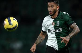 Con el 37.04% de los votos, el delantero colombiano Luis Javier Suárez obtuvo el máximo galardón mensual de la liga lusa, siendo el más destacado del Sporting de Portugal. FOTO: Tomada de redes sociales @SportingCP