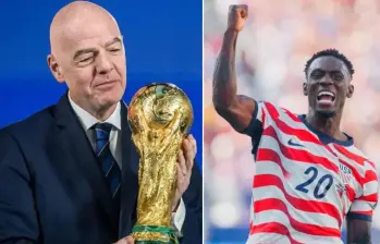 Eurodiputados del Parlamento Europeo piden que investiguen a Gianni Infantino por el caso del futbolista Folarin Balogun. FOTOS: GETTY - USNTM