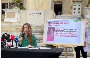 Representante a la Cámara por Bogotá del Partido Alianza Verde, Cathy Juvinao. Foto: captura de video