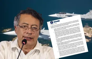 Comunicado de Saab del 1 de diciembre de 2025, en el que la empresa sostiene que la compra de los Gripen fue transparente y ajustada a estándares internacionales, pese a los cuestionamientos por precio y capacidad técnica. FOTO: COLPRENSA Y REDES.