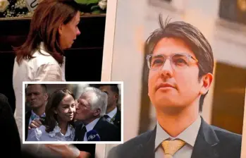 María Claudia Tarazona, viuda de Miguel Uribe Turbay, habló sobre lo ocurrido con su sueño, Miguel Uribe Londoño, y la consulta del Centro Democrático. FOTO: AFP y Colprensa