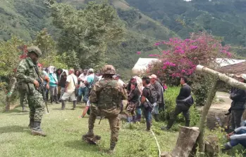 Asonada contra el Ejército en el Huila. Foto: Colprensa