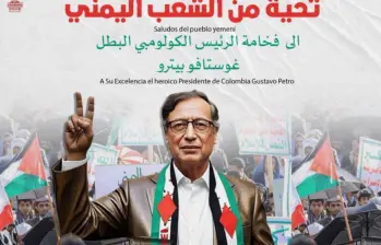 El presidente Gustavo Petro publicó esa fotografía creada con inteligencia artificial. Foto: tomada de redes sociales