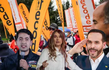 Daniel Briceño, Paloma Valencia y Abelardo de la Espriella serían los blancos de un ataque en redes y político del sindicato de profesores, Fecode. Fotos: Colprensa, Getty Images y Manuel Saldarriaga