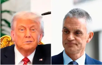 Tim Davie (derecha en la foto) llevaba cinco años en el cargo de director general de la BBC. FOTOS: Getty y cortesía BBC