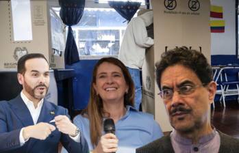 El abogado Abelardo de la Espriella y los senadores Paloma Valencia e Iván Cepeda. Foto: Colprensa