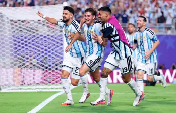 Argentina sufrió para clasificar a las semifinales del Mundial-2026. En la prórroga en cuartos, y tras empatar 1-1 en los 90 minutos contra Suiza, que había eliminado a Colombia, lo derrotó 3-1. FOTO GETTY
