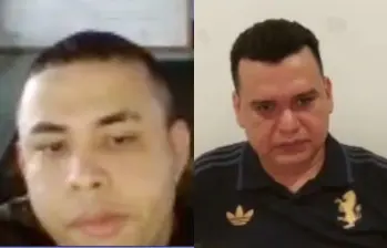 Aldair Montenegro y Digno José Palomino, criminales de “Los Pepes”. Las fotos de este tipo de personajes suelen ser escasas, limitándose a las que se hacen públicas de diligencias judiciales. Foto: Redes sociales.