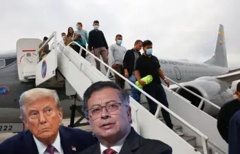 Colombia ha asumido el regreso de deportados desde Estados Unidos luego del impasse diplomático entre Trump y Petro desde hace más de un año. Fotos: Colprensa y Getty Images