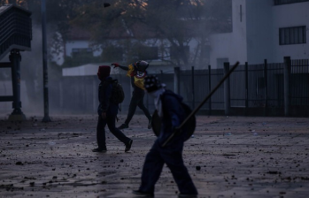 Varios días ajusta la toma violenta en la Universidad Nacional de Bogotá, tras la elección del nuevo rector. FOTO: Colprensa