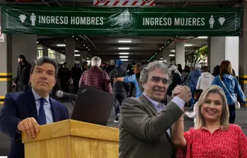El abogado Mauricio Pava y el candidato presidencial Sergio Fajardo y su fórmula Edna Bonilla. Foto: Colprensa