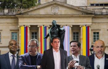 Luis Gilberto Murillo, Roy Barreras y otros integrantes del Gobierno Nacional renunciarían en estos días para aspirar a la Presidencia en el 2026. Fotos: Colprensa