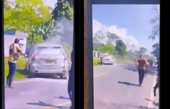 El atentado ocurrió el 5 de febrero, en el trayecto entre los municipios de Fortul y Tame, Arauca. Foto: captura de video.