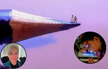 Más de 400 obras ha creado la artista santandereana Flor Carvajal durante casi tres décadas de trayectoria en la microescultura. Las obras hay que verlas con Lupa, el nivel de detalles es impresionante. FOTOS Camilo Suárez y Cortesía