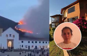 Eliana es la administradora del Hotel Suites Arcoíris, en peligro por el incendio que se presenta en Villa de Leyva, Boyacá. Foto: Redes sociales.