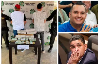 El caso impacta la campaña al Senado de Daniel Restrepo Carmona (arriba), respaldada por Carlos Andrés Trujillo, mientras autoridades y partido anuncian indagaciones. El secretario de la Cámara (abajo) no se ha pronunciado. FOTO: POLICÍA/ARCHIVO PARTICULAR/COLPRENSA