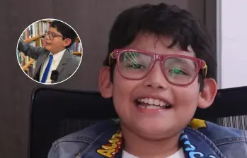 “David da Vinci” es un niño mexicano con un alto coeficiente intelectual. FOTOS: Capturas de videos