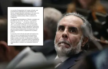 Al ministro del Interior, Armando Benedetti, le cuestionan sus declaraciones sobre el supuesto “silencio” de los magistrados de las altas cortes frente a los anuncios de Estados Unidos de realizar en Colombia una operación similar a la que ejecutó en Venezuela. Foto: Colprensa/Redes Sociales.