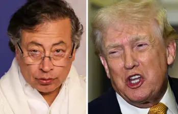 El cruce de declaraciones entre Donald Trump y Gustavo Petro dejó de ser un episodio retórico aislado para convertirse en una escalada sostenida de presiones y amenazas. Foto: Colprensa/AFP.