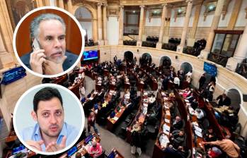 Armando Benedetti defendió la inasistencia de los ministros al debate por la emergencia económica, mientras que el senador Carlos Fernando Motoa calificó la decisión como una “cobardía” y acusó al Gobierno de escudarse en formalismos. FOTOS: EL COLOMBIANO y Colprensa