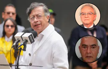 Lemus (arriba), uno de los hombres de confianza de Petro, se reunió con Luis Felipe Ramírez, el abogado de “Papá Pitufo” (abajo). FOTO: Cortesía