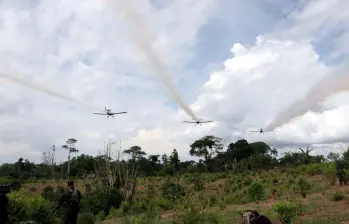 Más de cinco mil denuncias fueron radicadas por el uso desproporcionado del químico en estos tres municipios de Nariño entre 2002 y 2013. Foto: Colprensa