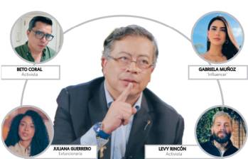 La UNP ahora dirigida por Didier Lobo ha revisado esquemas de protección otorgados a ‘influencers’ y personas cercanas al expresidente Gustavo Petro durante el gobierno anterior. FOTO: Presidencia y redes sociales