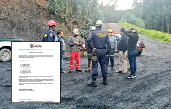 Las autoridades confirmaron las identidades de los nueve mineros que fallecieron luego de quedar atrapados en un socavón en Sutatausa, Cundinamarca. Fotos: Redes sociales y Alcaldía Sutatausa