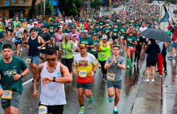 En la última Maratón de Medellín participaron 10.000 personas. El runing experimenta un crecimiento exponencial en los últimos años. FOTO: MANUEL SALDARRIAGA