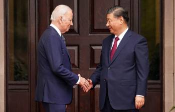 Los comentarios de Xi en San Francisco se produjeron horas después de su esperada reunión con el presidente estadounidense, Joe Biden, donde ambos acordaron reducir las tensiones, en su primera encuentro en un año. FOTO: AFP