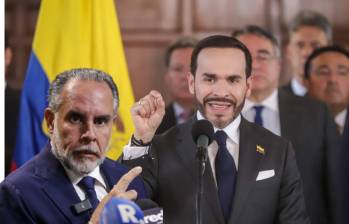 Armando Benedetti, exministro del Interior de Gustavo Petro y el presidente Abelardo de la Espriella. Foto: Colprensa