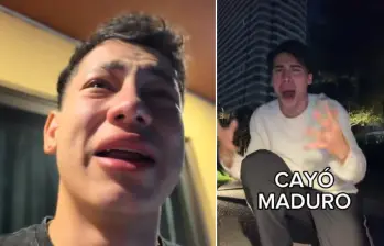 Venezolanos celebran caída de Nicolás Maduro en Venezuela. FOTOS: Capturas de video 