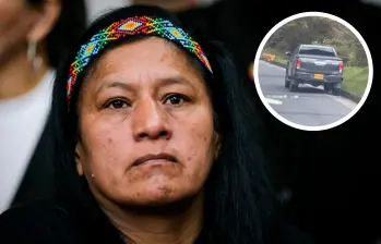 Quilcué, oriunda de Páez (Cauca), es líder indígena del Cauca y es senadora del Pacto Histórico. Autoridades reportan que fue hallada la camioneta sin ocupantes. FOTO: COLPRENSA