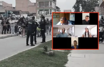 Cristian Camilo Valencia aceptó cargos por el feminicidio de su pareja y sus dos hijastras en Bogotá. FOTOS: Tomada de X @prensapaloq y Policía Metropolitana de Bogotá