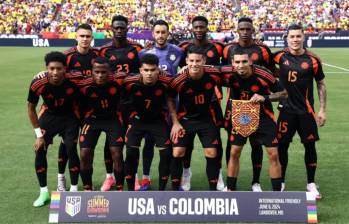 Los titulares de la Selección Colombia en el partido amistoso ante Estados Unidos. FOTO: GETTY