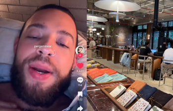 El creador @ortizs_david popularizó en TikTok el término pergaminear, que se está usando en Medellín para invitar a un café. FOTO @ortizs_david