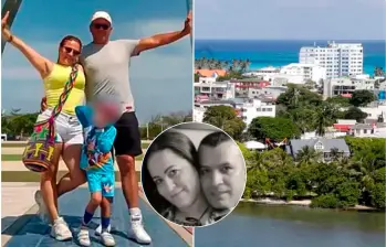 Tito Nelson Martínez Hernández, Viviana Andrea Canro Zuluaga y Kevin Mathías Martínez, su hijo de cuatro años; fueron hallados sin vida en la habitación 404 del Hotel Portobelo Convention el 11 de julio. FOTOS: tomadas de redes sociales y EL COLOMBIANO 