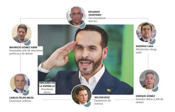 El presidente electo Abelardo de la Espriella se ha rodeado de gente cercana y de políticos de vieja guardia. Foto: EL COLOMBIANO.
