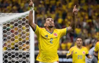 Daniel Muñoz anotó el único gol del triunfo ante RD Congo y sumó su segunda anotación en este Mundial de Norteamérica 2026 con la Selección Colombia. FOTO: Juan Antonio Sánchez 