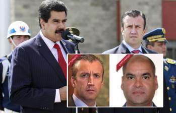 Tareck El Aissami, quien alcanzó a ser vicepresidente de Maduro, y Samark José López, aparecieron como capturados por ICE. Fotos: Colprensa y captura sitio web ICE. 