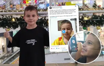 Lucas Murillo habló por llamada con el presidente Abelardo De la Espriella tras hacerse viral su llamado para recibir atención médica. Foto: Cortesía familia de Lucas Murillo