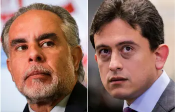 El ministro del Interior, Armando Benedetti; y el exdirector de la Dian y exministro de Comercio, Luis Carlos Reyes. FOTOS: Colprensa