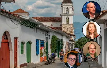 Alejandro Santos (arriba en la foto) cuenta detalles de este festival en el que estarán la directora de EL COLOMBIANO, Luz María Sierra; Brigitte Baptiste y Alejandro Gaviria, entre otros. FOTOS: Camilo Suárez y cortesía