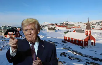 Para Trump, adquirir Groenlandia hace parte de una estrategia de seguridad nacional. Fotos: Xinhua y Getty Images