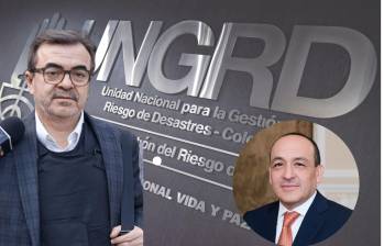 Olmedo López (izq.), exdirector de la UNGRD cruzaba mensajes con Vladimir Fernández, hoy magistrado de la Corte Constitucional, cruzaban mensajes sobre reuniones y nombramientos. FOTOS: Colprensa