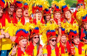 La afición colombiana ha sido una de las más numerosas del Mundial 2026, acompañando masivamente a la Tricolor en México y Estados Unidos. FOTO JUAN ANTONIO SÁNCHEZ