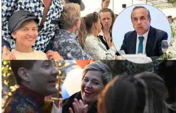 El embajador de Colombia en Suecia, Guillermo Reyes, habla de las fiestas de Verónica Alcocer en Estocolmo. Foto: cortesía diario Expressen y Colprensa